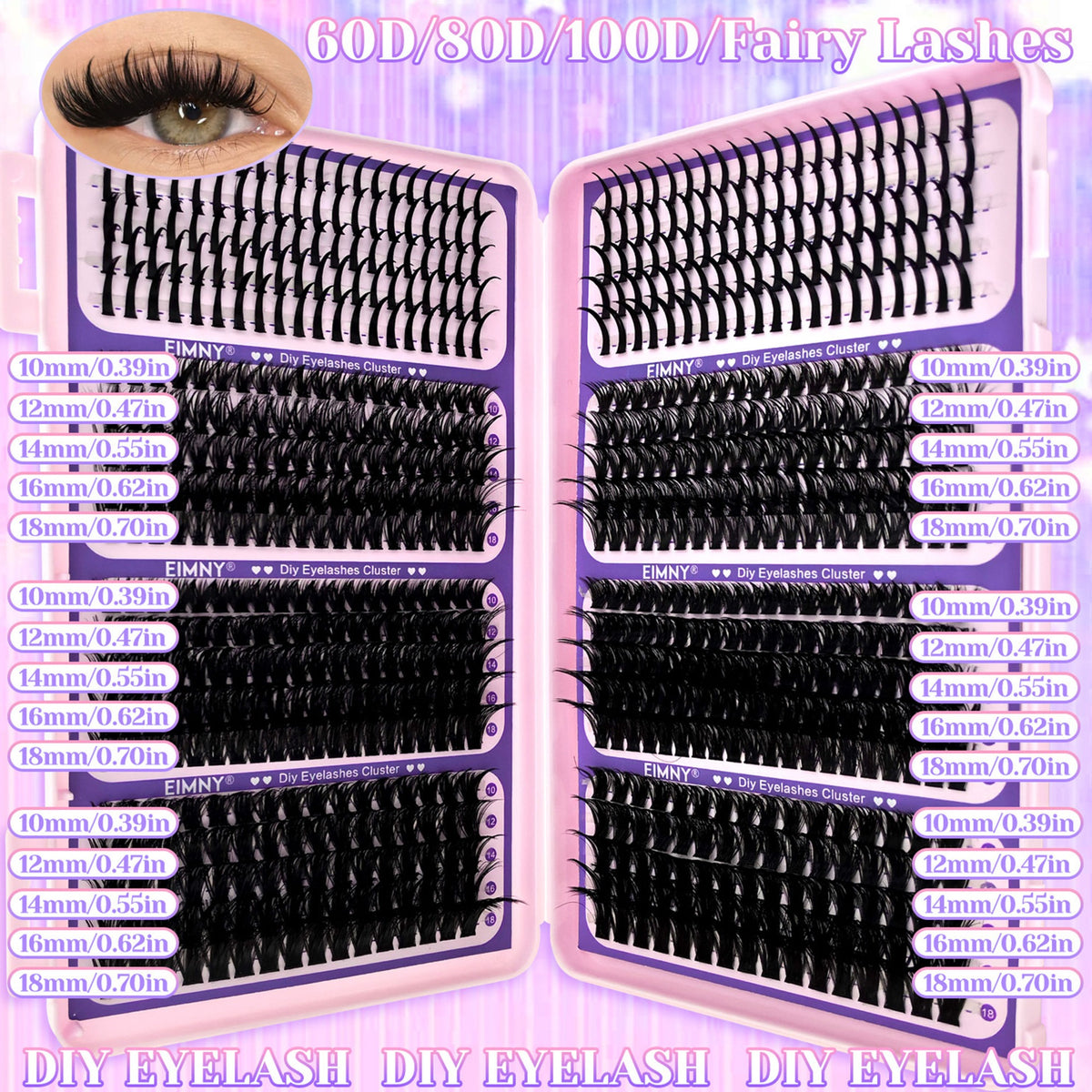 Kapri Minks Lash Book 10-18mm D Curl (4 styles)