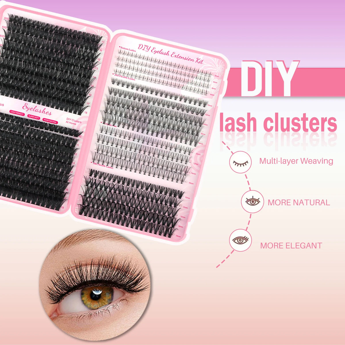Kapri Minks Lash Book 10-18mm D Curl (6 Styles)