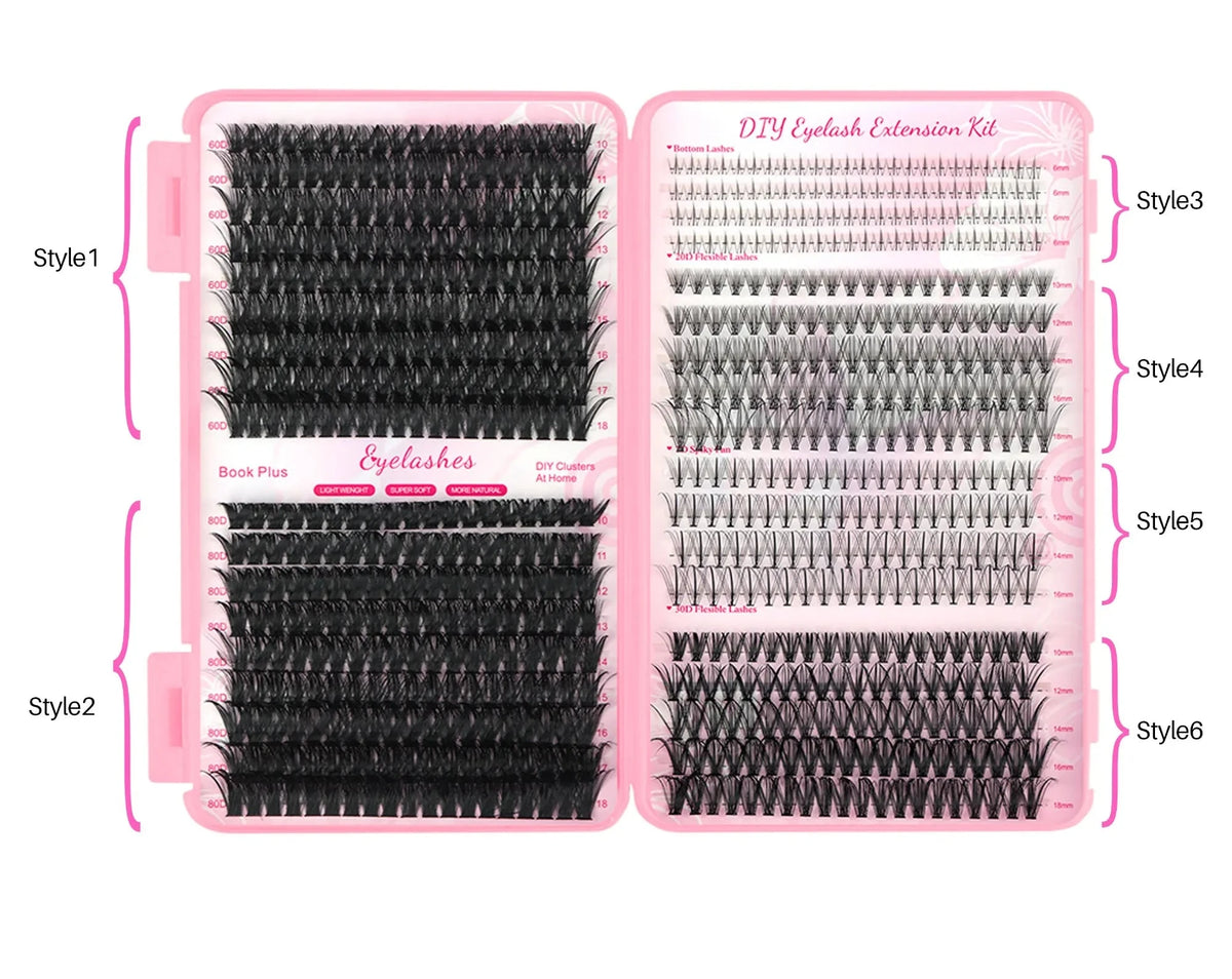 Kapri Minks Lash Book 10-18mm D Curl (6 Styles)