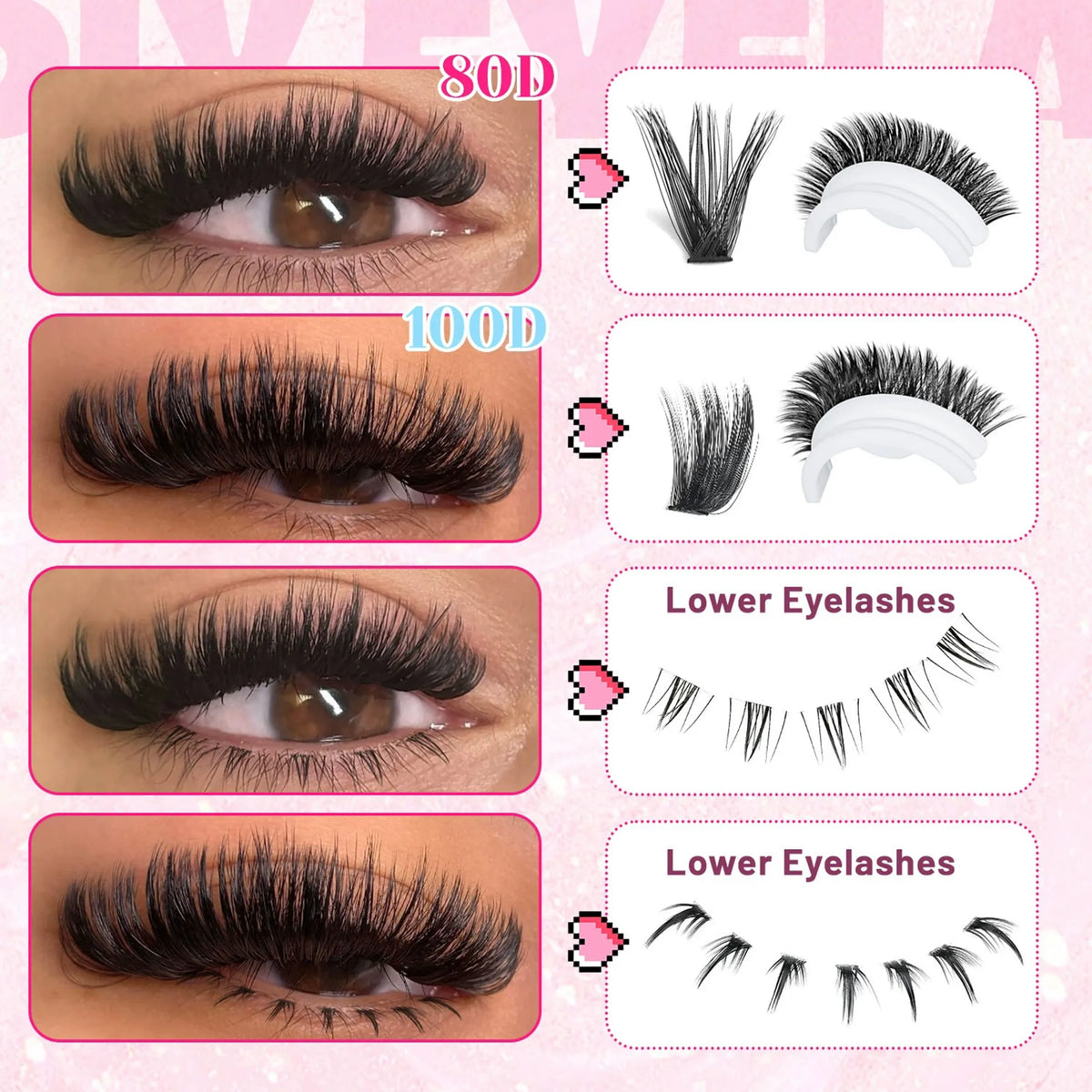 Kapri Minks Lash Book 10-18mm D Curl (6 styles)