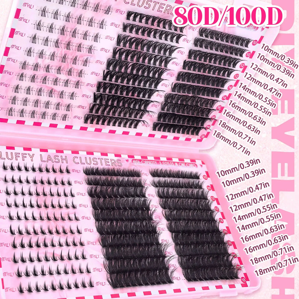 Kapri Minks Lash Book 10-18mm D Curl (6 styles)