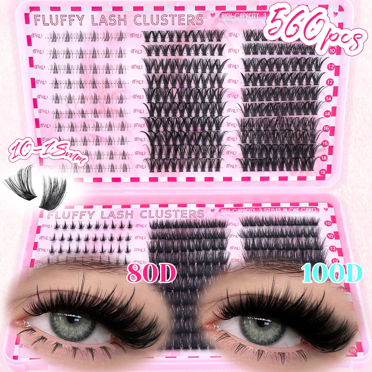 Kapri Minks Lash Book 10-18mm D Curl (6 styles)